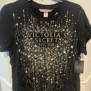 Victoria's Secret Black Starry Tee